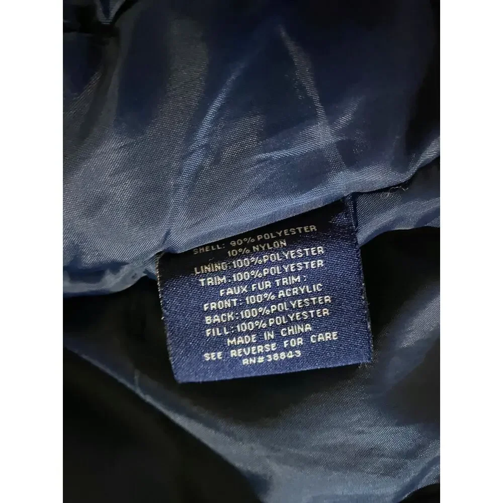 Mackintosh Women's Blue Softshell Parka Jacket Size Medium Lined Full Zip & Snap
